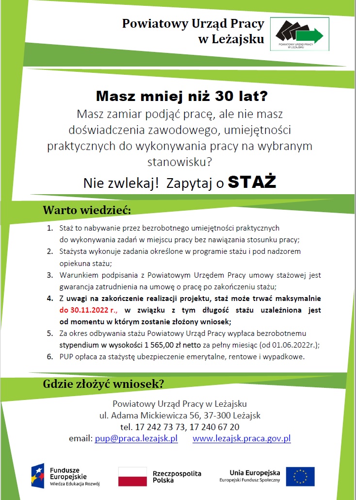 staż